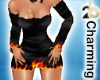 black flame dress