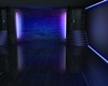 blue neon  small room