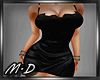 [MD]Black Silk Dress