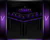 ~V~ PurpZeb Candle Table