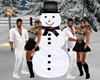 Snowman poses Woow