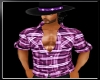 ~T~Purple Cowboy Shirt