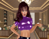 Latex crop Tee