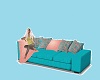 Teal Pink MultiPose Sofa