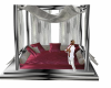 silver poseless bed