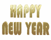 New year sign-Gold