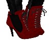 RED LACE BOOTS