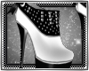 black & white shoes