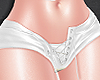 White Open Shorts DRV