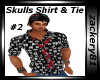 Skulls Shirt & Tie #2