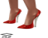Red Sequin silver heel