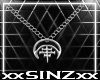 X AVA NECKLACE SILVER X