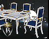 Dark Blue-Gold Dining