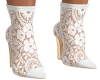 Maya White Lace Boots