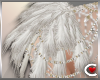 *Sc-Silver-Wht Feathers