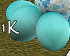 !1K Teal Floor Balloons