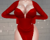 KTN Tight V Red Dress
