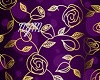 Purple w/ Gold Roses Top