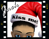 Kiss me santa hat