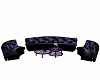 black purple couch