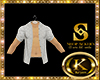 silver shirt