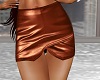 Bronze Leather Skirt