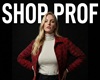! Red Ribbed Jacket (F)