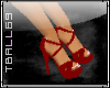 Red CrissCross Heels