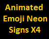 Emoji Neon Signs X4-Vol2