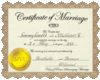 K&C Wedding Certificate