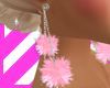 *Snowball Pink Earrings