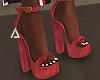 に| Red heels