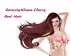 Hair Cherry Red Flowing
