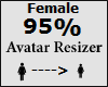 Avatar scaler 95% Female