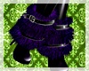 {KE} Fur Boots Purple