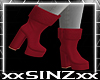 X Eva Maroon  Red Boots