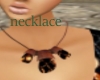 bronze chunky necklace