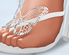 {L} Xoxo sandals white