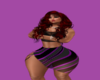 Blk and Purple Skirt