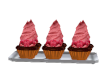 Raspberry cupcake tray