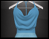 Blue Cowl Dress