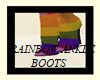 Rainbow ankle boots