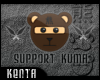 (K) Support Kuma Sticker