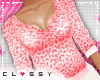 C. Pink Leopard Sweater