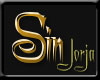 Sin Gold Name Sticker
