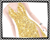 *E Gold Glittery Gown