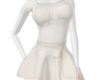 offwhite lace mini dress