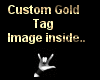 Hands Off! gold tag