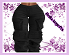 Black Cargo Pants L