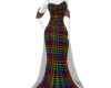 Colorful Plaid Gown